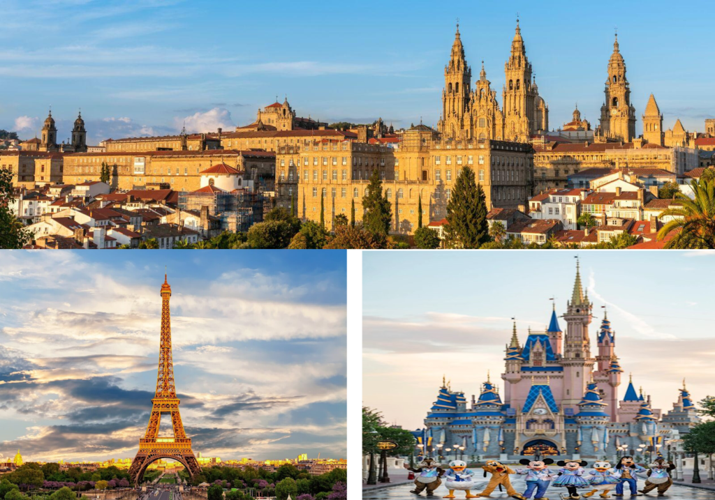 Viagens em 2025 “à Galiza” e “EuroDisney e Paris”